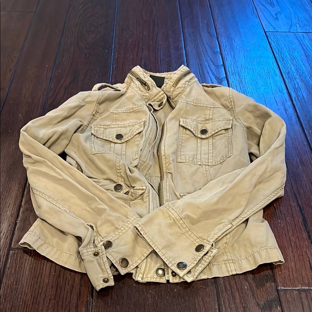 Trouve Tan Button-Up Jacket